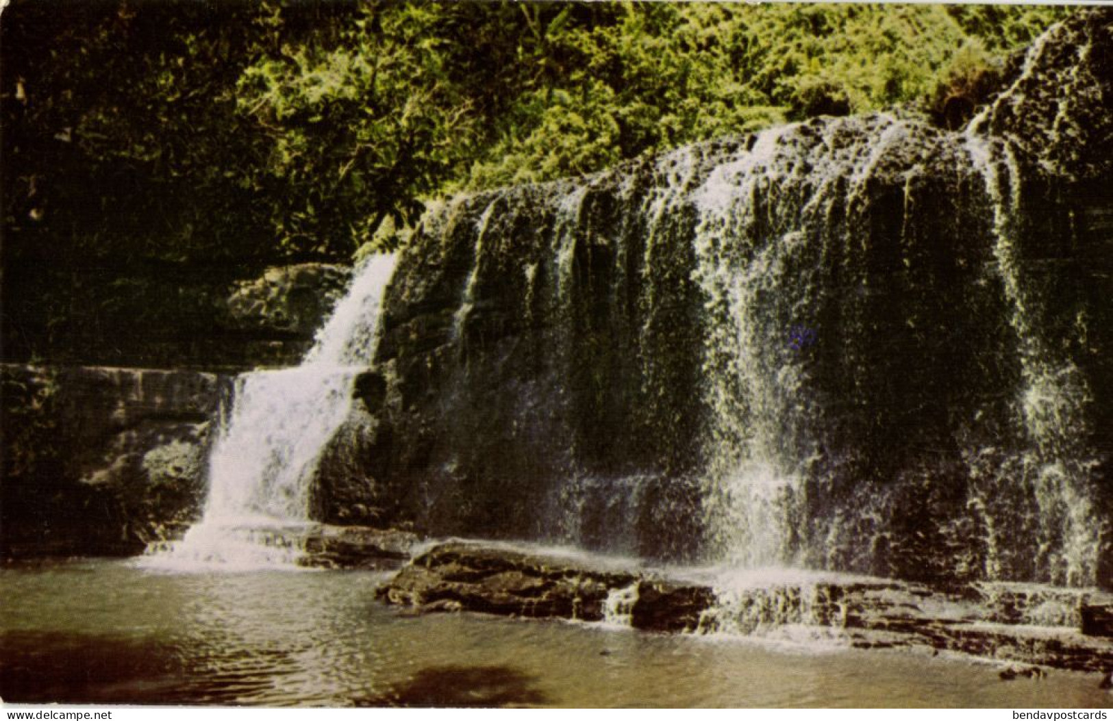 Guam, Talofoto Falls, Ugum River (1960s) Micronesia Postcard