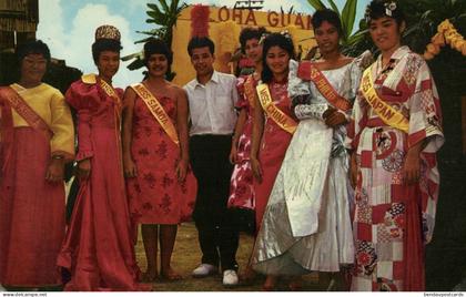 Guam, Melting Pot of Various Nationalities (1968) Micronesia Postcard