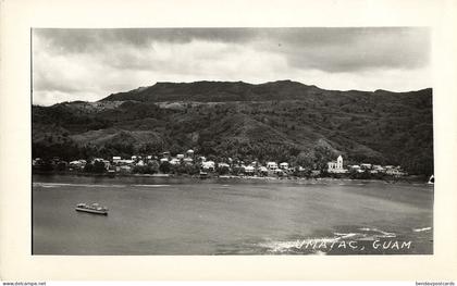 Guam, Umatac, Panorama (1950s) Micronesia RPPC Postcard