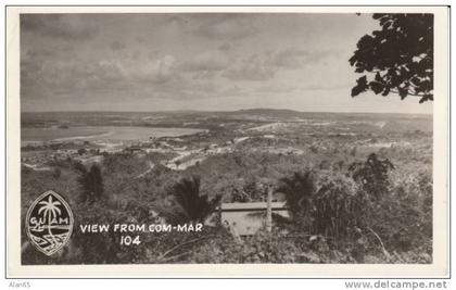Guam View from Com-Mar Hill, US Military, c1950s Vintage Postcard