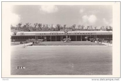 Harmon Field Guam, Air Transport Center Building, c1940s Vintage Real Photo Postcard