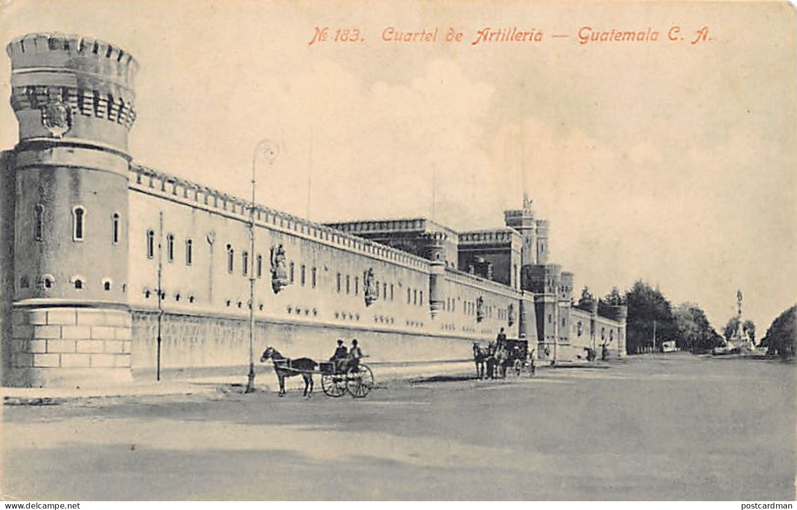 Guatemala - CIUADAD GUATEMALA - Cuartel de Artilleria - Ed. Valdeavellano & Co. 183