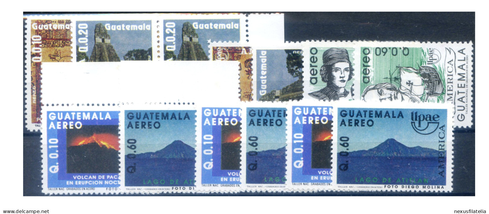 Guatemala. Piccolo insieme di emissioni UPAEP 1989-1992.