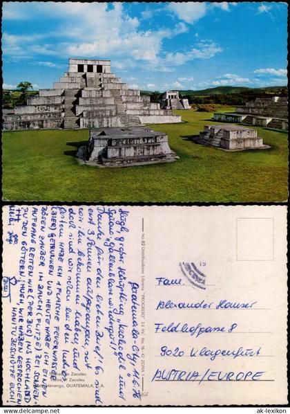 Postcard Guatemala Allgemein Ruinen, Ruins of Zaculeu 1973