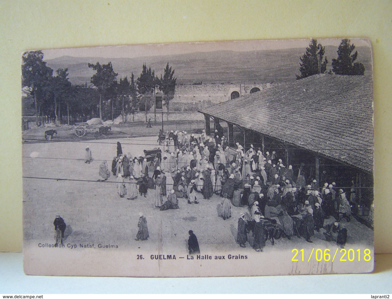 GUELMA (ALGERIE) LES MARCHES. LA HALLE AUX GRAINS.