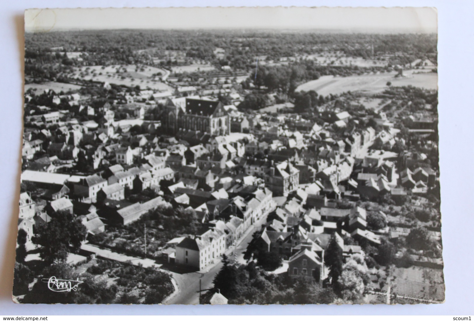 guéméné-penfao - vue générale aérienne