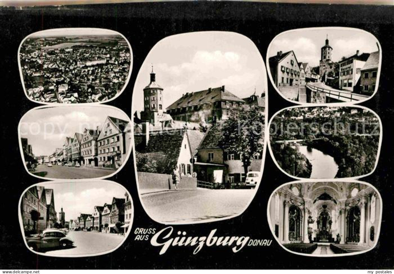 Guenzburg Bayern Kirche innen Bruecke Stadtansichten