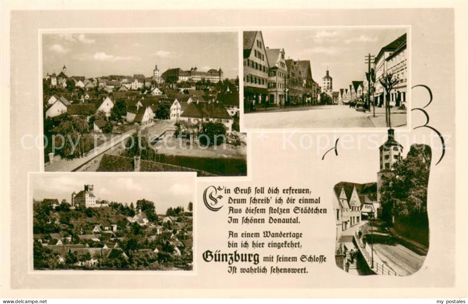 Guenzburg Bayern Teilansichten Motive Stadtzentrum