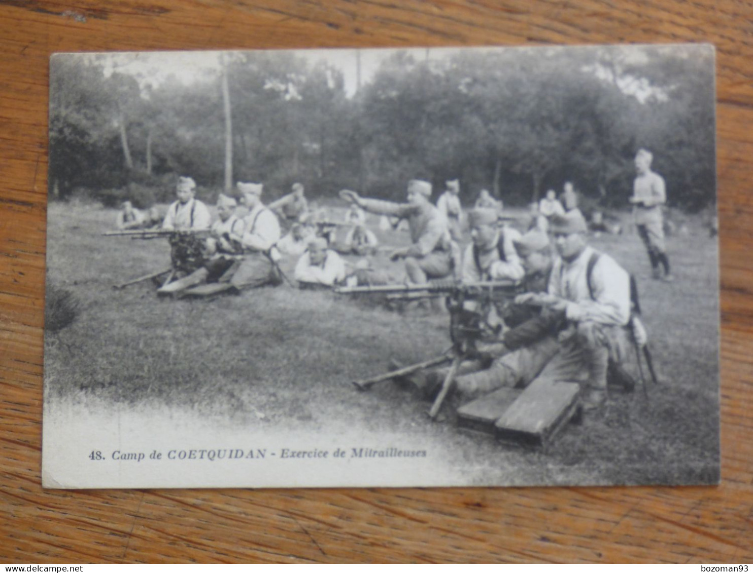 GUER COETQUIDAN (56) EXERCICE DE MITRAILLEUSES