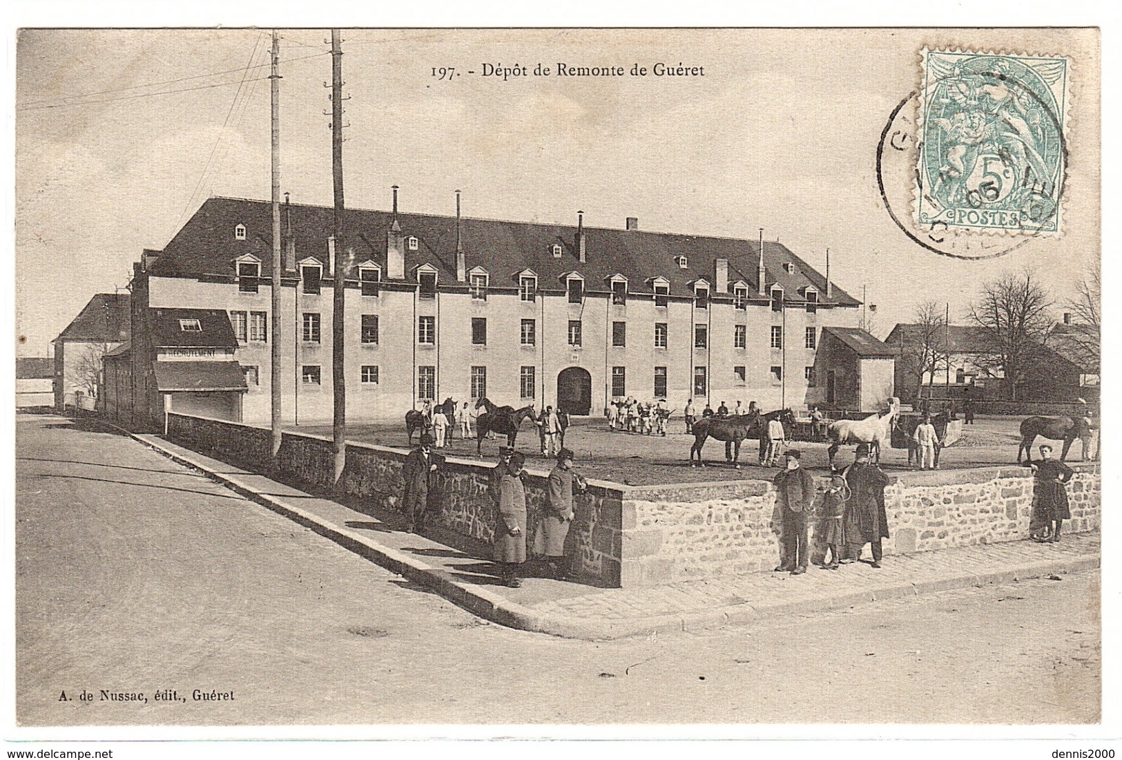GUERET (23) - Dépôt de Remonte de Guéret - Ed. A. de Nussac, Guéret