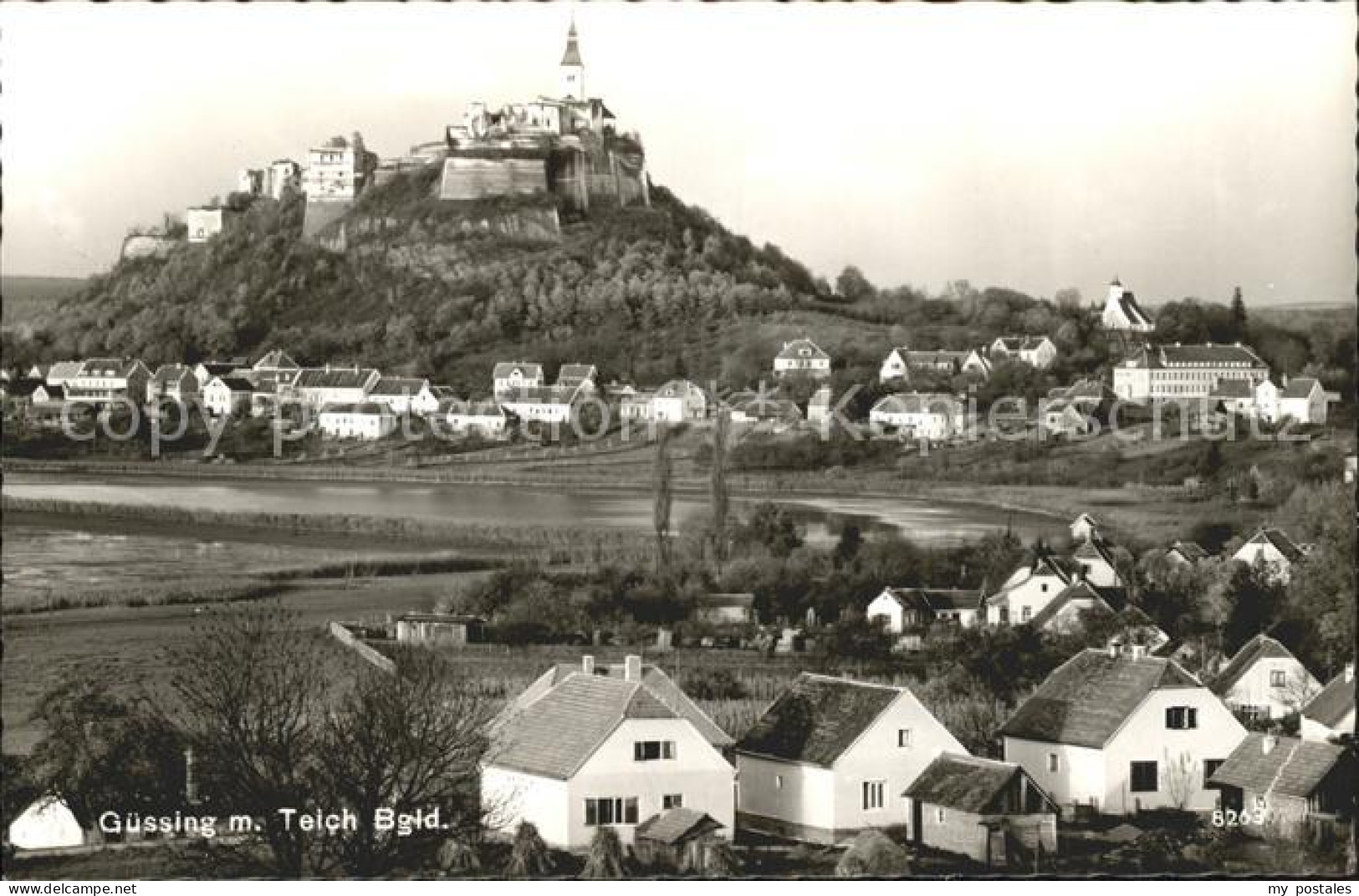 Guessing Blick zur Burg Teich
