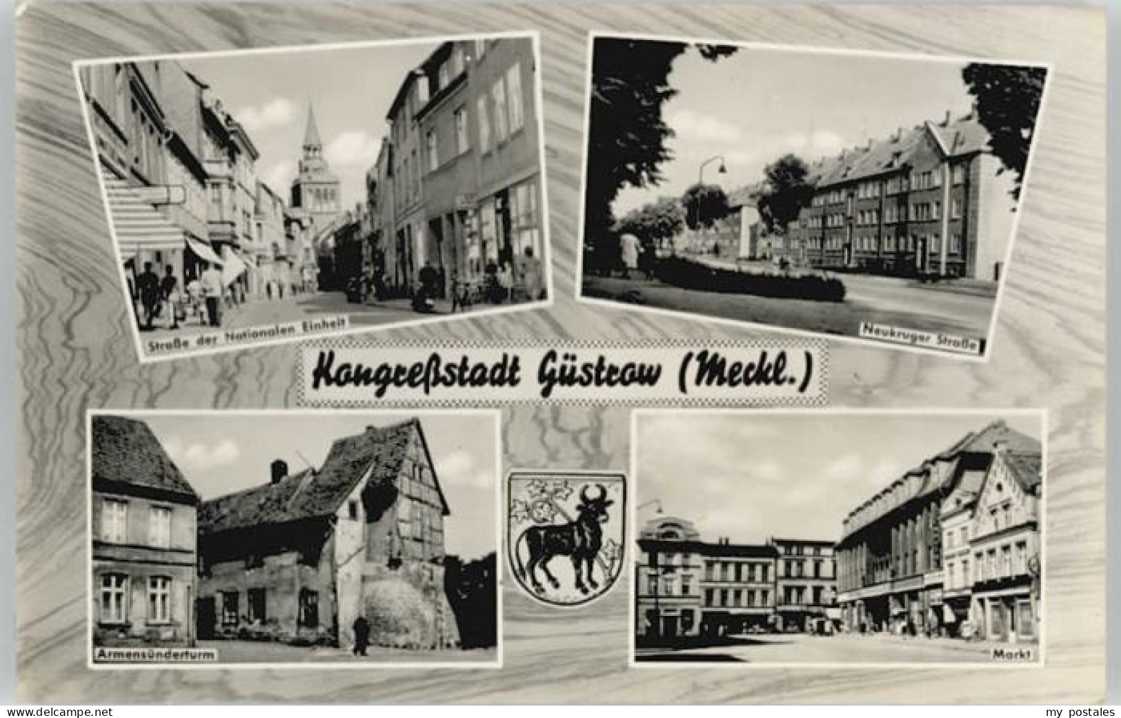 Guestrow Mecklenburg Vorpommern Guestrow Neukruger Strasse Markt