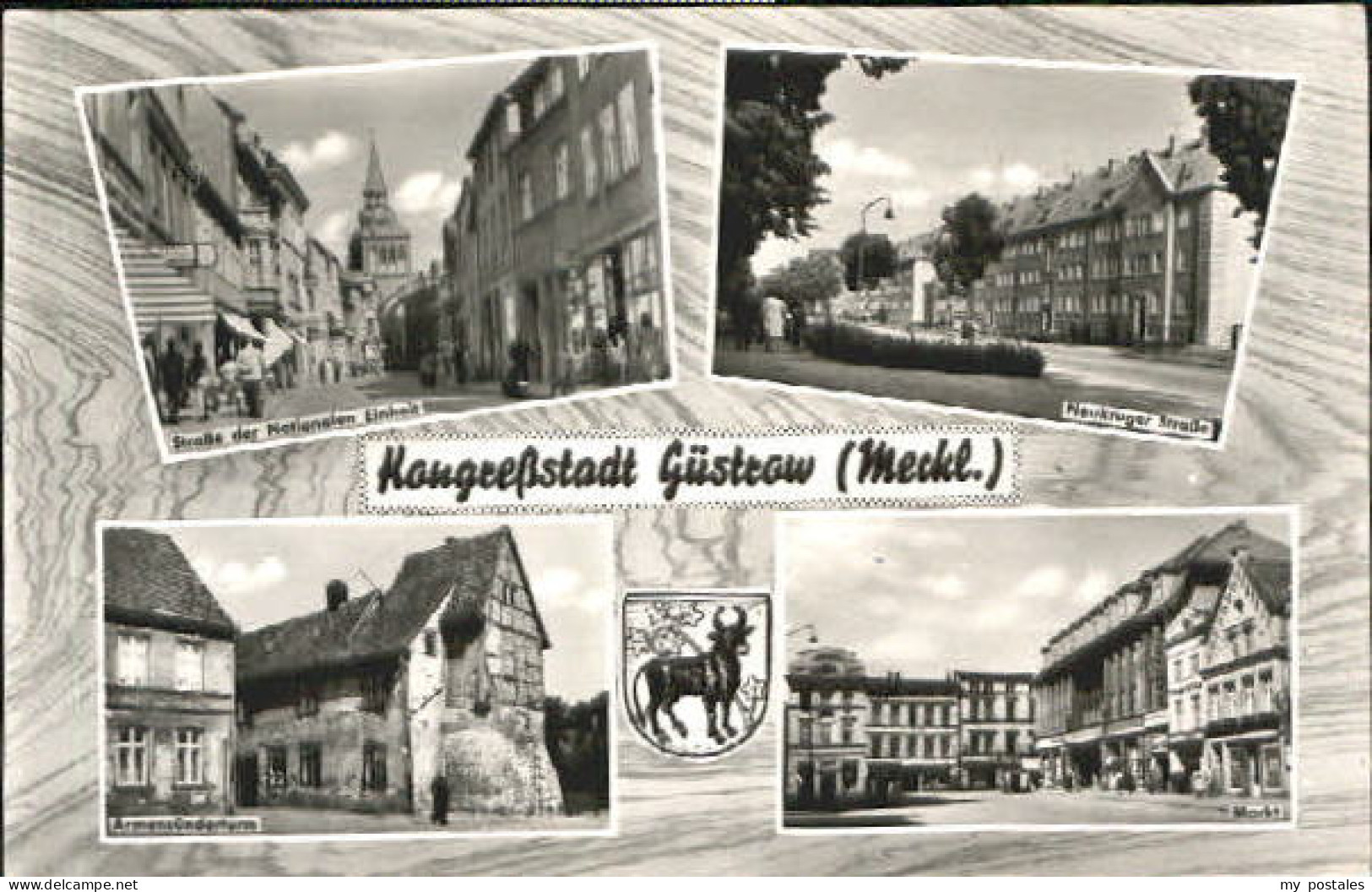 Guestrow Mecklenburg Vorpommern Guestrow Turm Markt x 1964