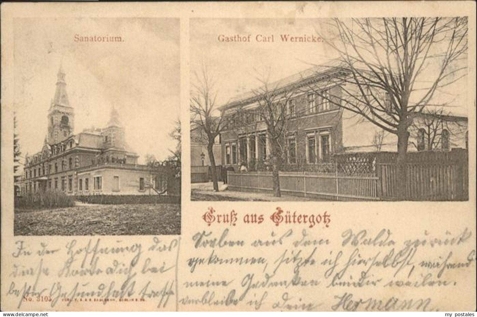 Gueterfelde Guetergotz Sanatorium Gasthof Carl Wernicke