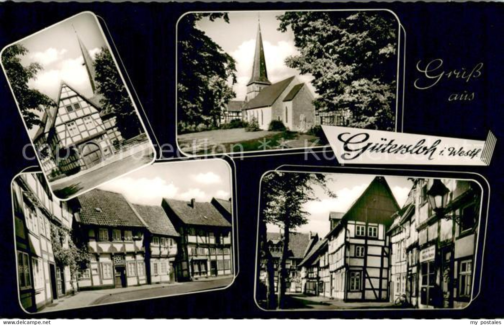 Guetersloh Alte Fachwerkhaeuser Kirche