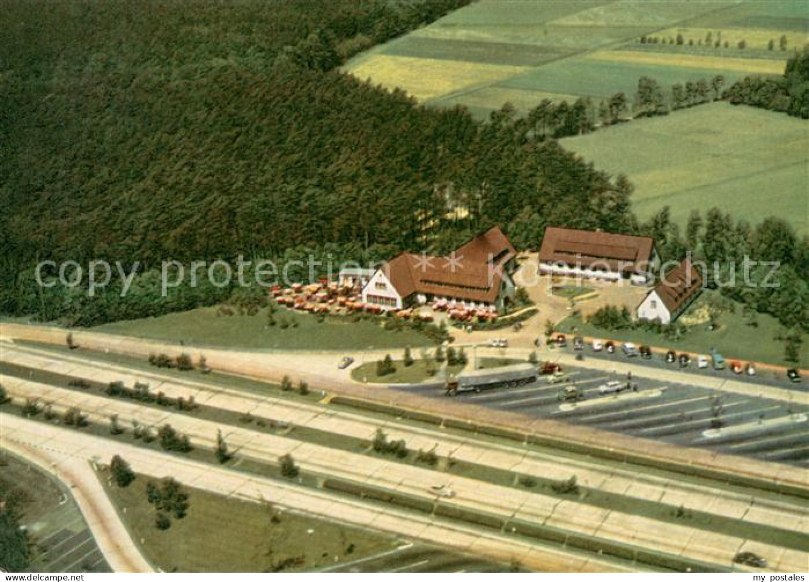 Guetersloh Fliegeraufnahme Autobahn-Rasthaus-Hotel