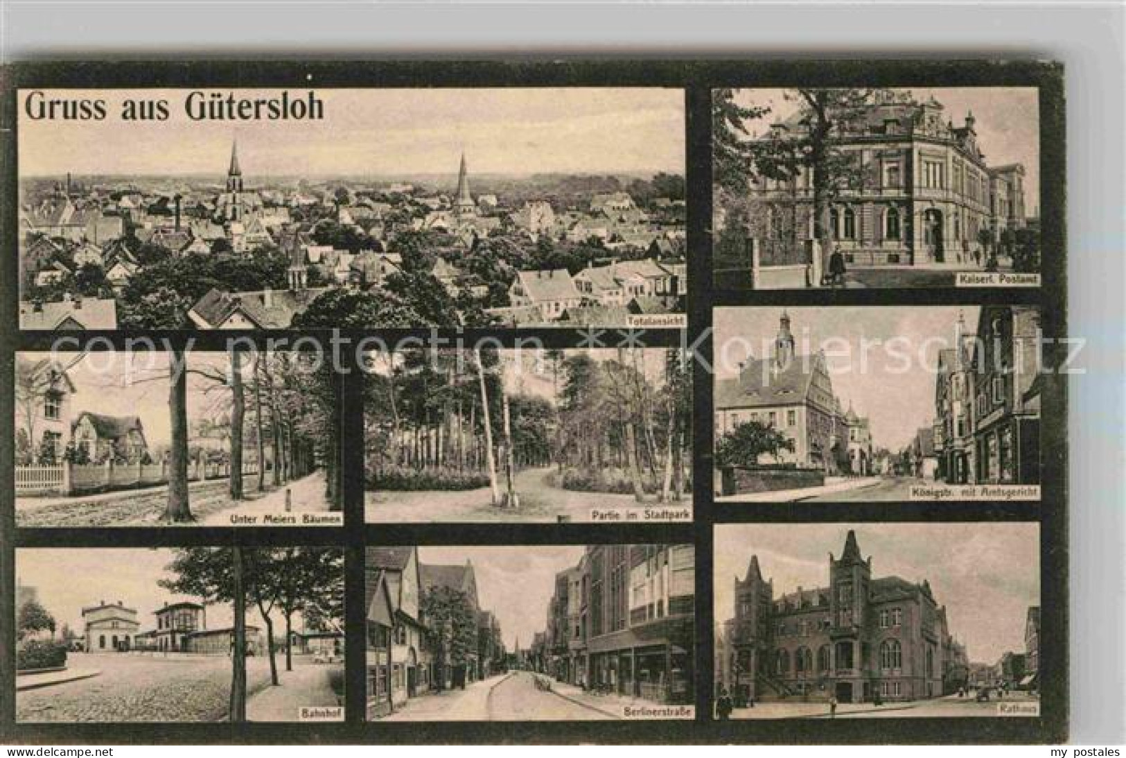 Guetersloh Postamt Berlinerstrasse Rathaus Bahnhof