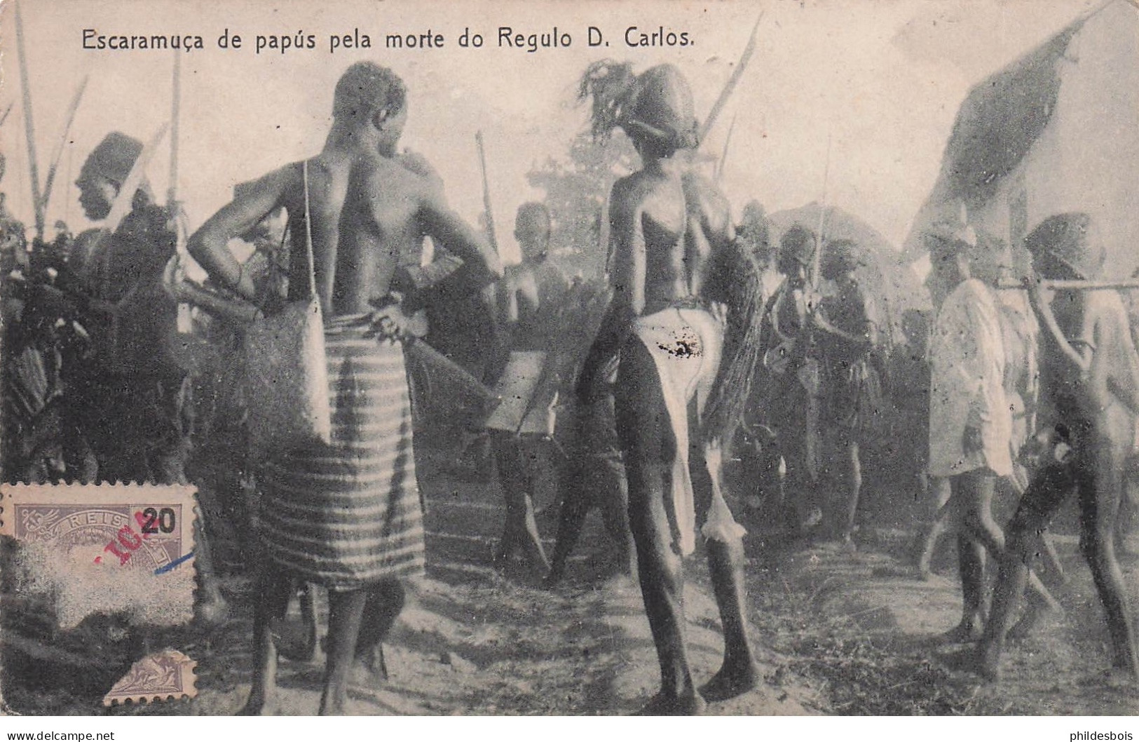 GUINEA   BISSAU  escaramuça de papus pela morte do regulo D.carlos