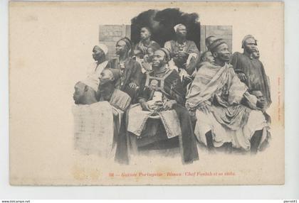 AFRIQUE - GUINEA BISSAU - GUINÉE PORTUGAISE - BISSAU - Chef Foulah et sa suite