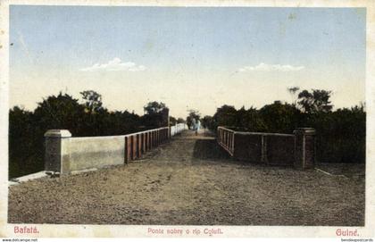 guinea-bissau, BAFATÁ, Ponte sobre o Rio Colufi, Bridge (1920s) Postcard