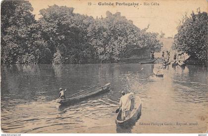 GUINEA-BISSAU - GUINEE PORTUGAISE - RIO GEBA - PIROGUES