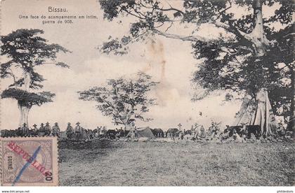 GUINEA   BISSAU  uma face do acampamento em intim  guerra de 908