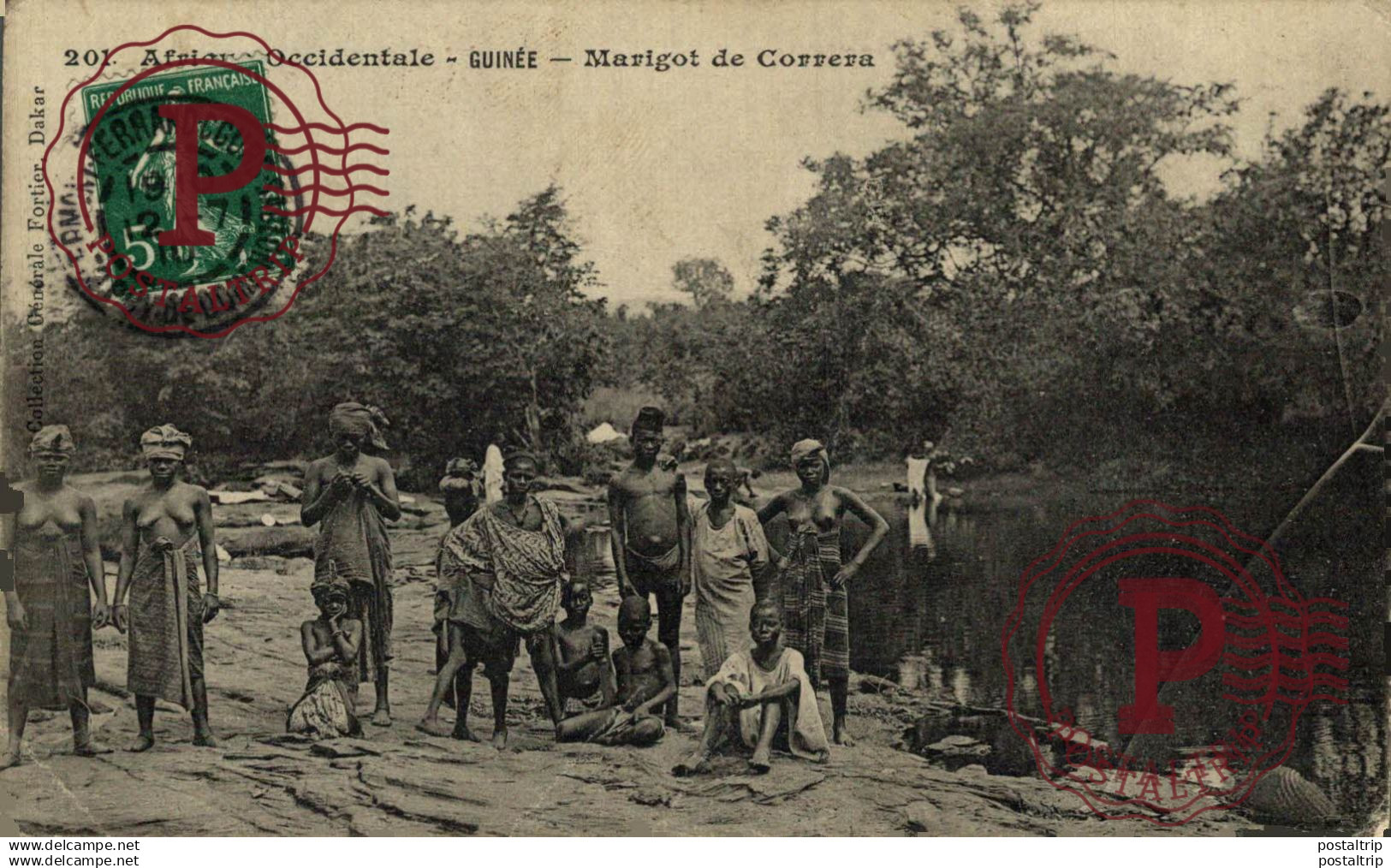 GUINEA FRANCESA. GUINEE FRANÇAISE. FORTIER 201. MARIGOT de CORRERA