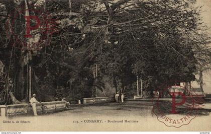 GUINEA. GUINEE FRANÇAISE. CONAKRY.  BOULEVARD MARITIME.