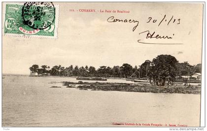 GUINEE FRANCAISE (CONAKRY) LA BAIE DE BOULBINE