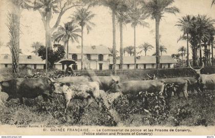 PC AFRICA GUINEA FRENCH GUINEA CONAKRY POLICE STATION PRISON (b63970)