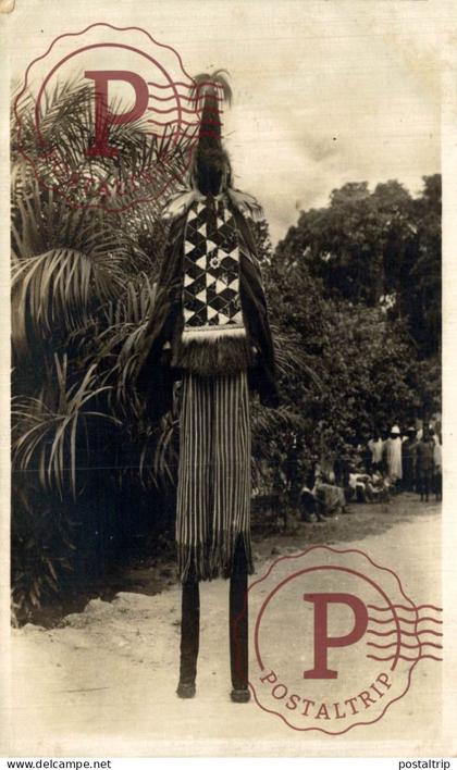 GUINEA FRANCESA. GUINEE FRANCAISE. RPPC. GUINEE DANSEUR THOMAS