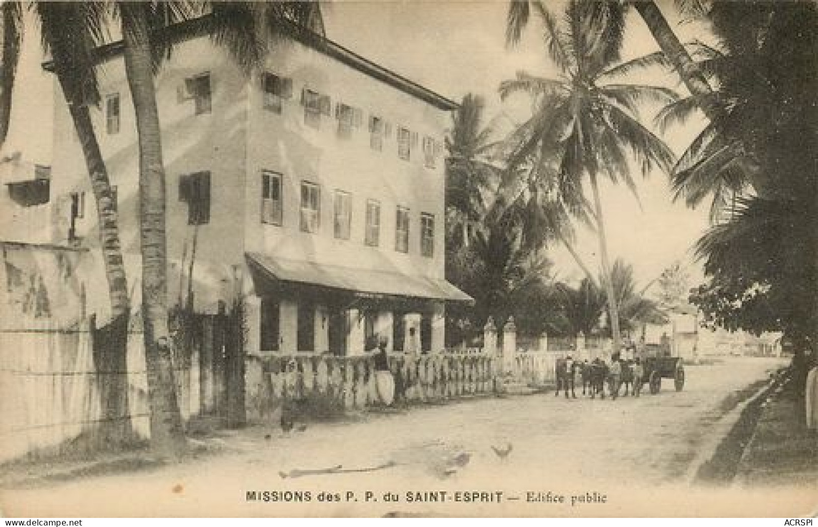 GUINEE équatoriale Francaise   un édifice public  35  (scan recto-verso)MA2008Bis