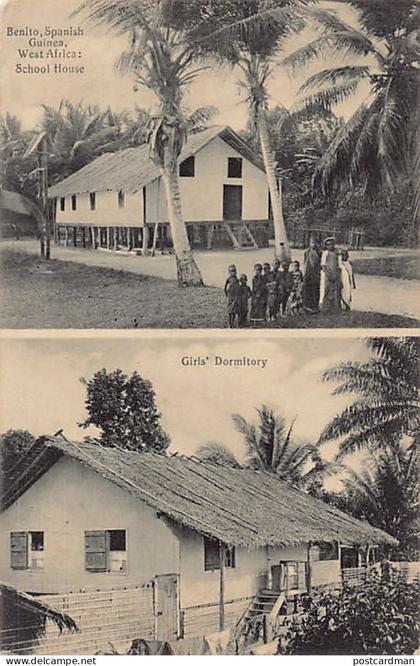 Spanish Guinea - BENITO - School House and Girls' Dormitory - SEE STAMPS.