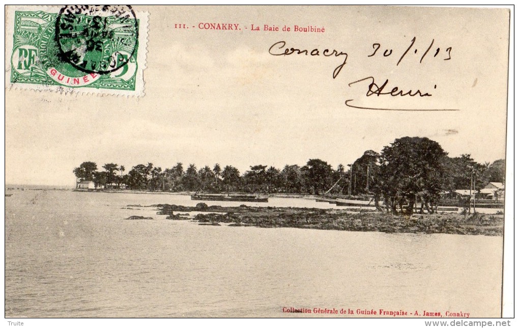 GUINEE FRANCAISE (CONAKRY) LA BAIE DE BOULBINE