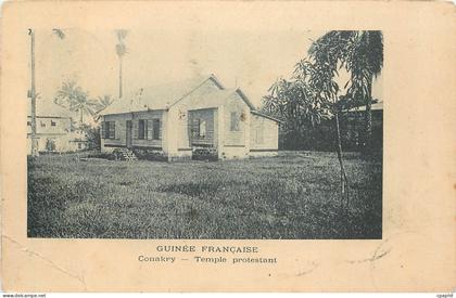 CPA Guinee Francaise Conakry Temple protestant