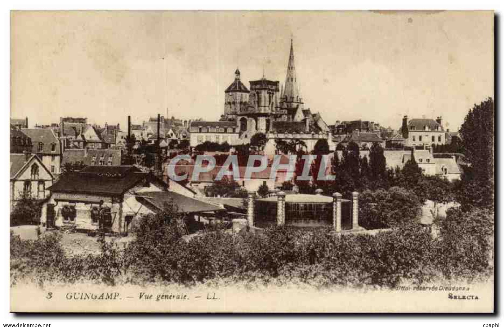 Guingamp - Vue Generale - CPA