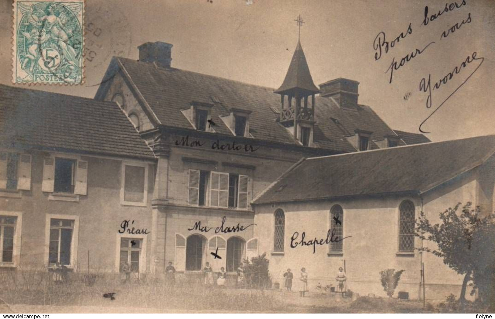 guiry en vexin - carte photo - le château de guiry - 1905