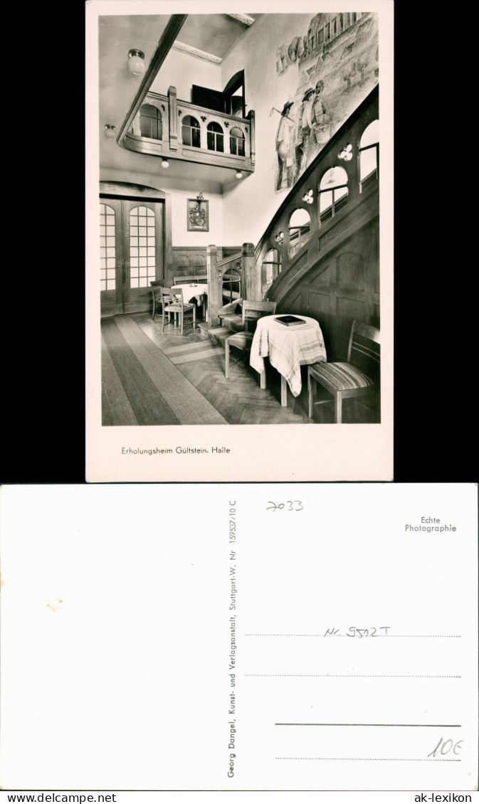 Gültstein-Herrenberg Erholungsheim Gültstein, Halle, Innenansicht 1960
