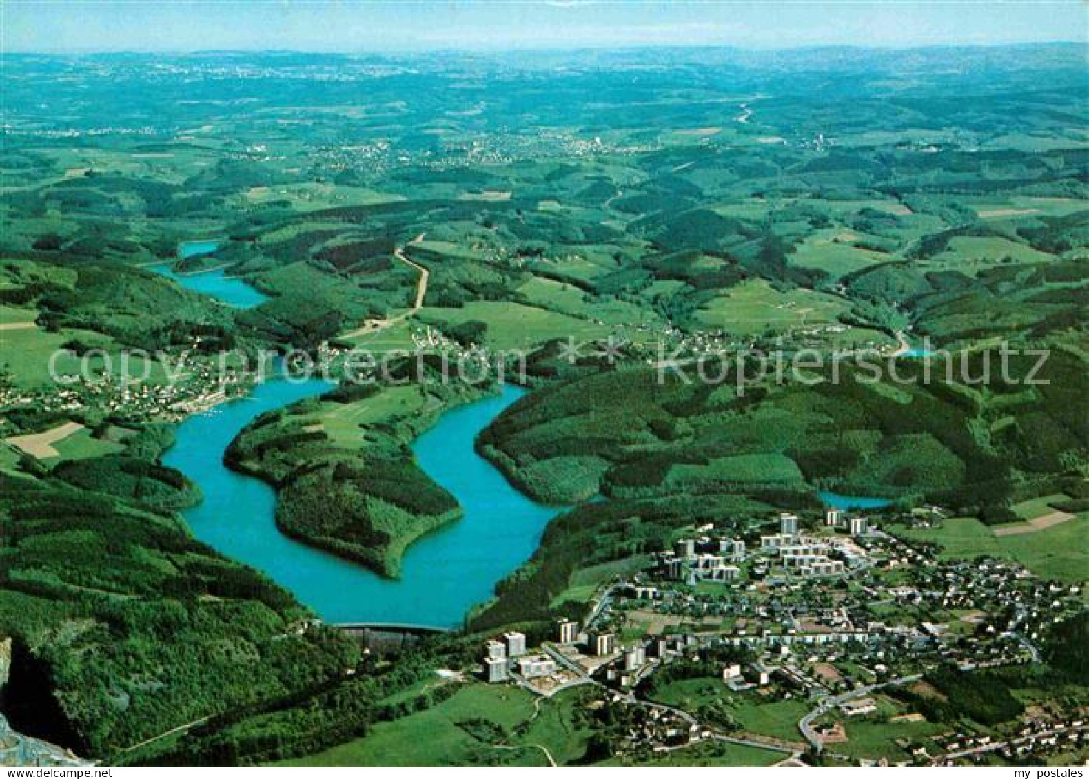 Gummersbach Agger- Genkeltalsperre Fliegeraufnahme