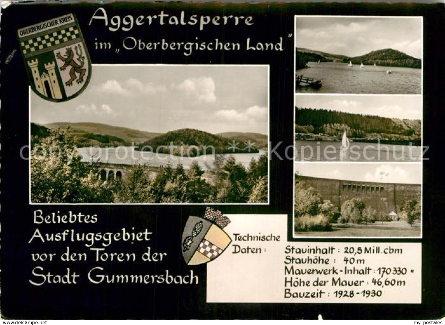 Gummersbach Aggeralsperre Staumauer