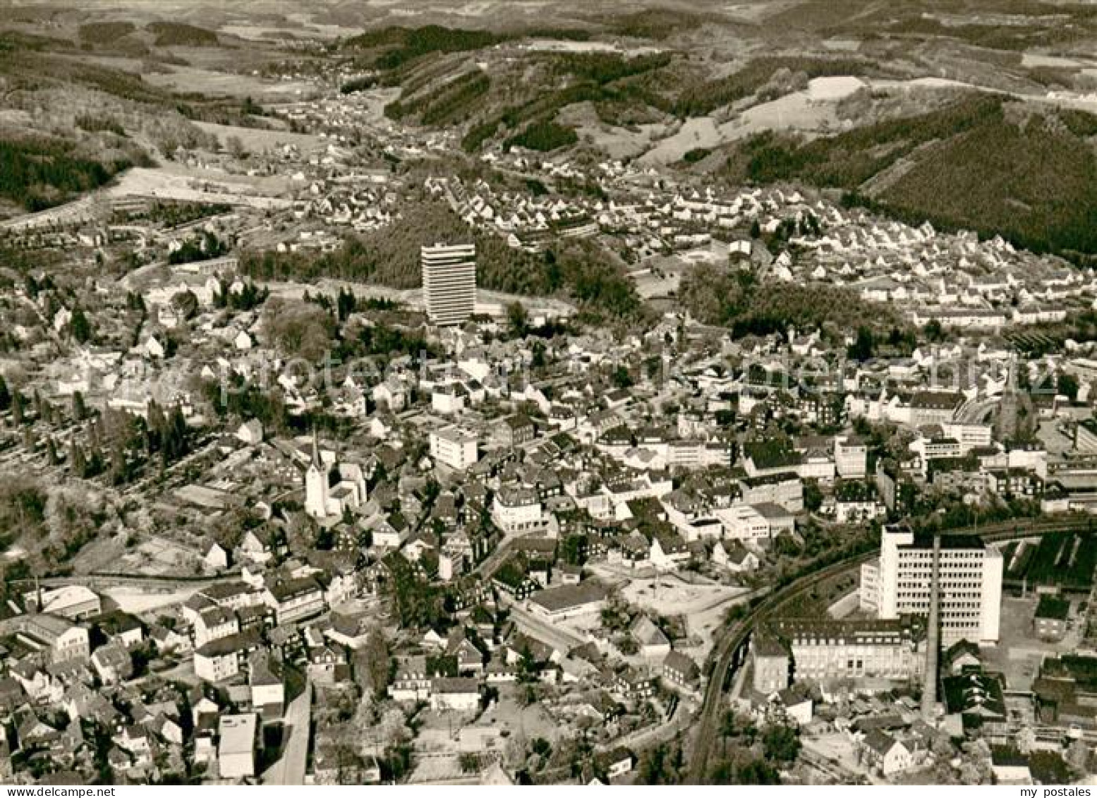 Gummersbach Fliegeraufnahme Gesamtansicht