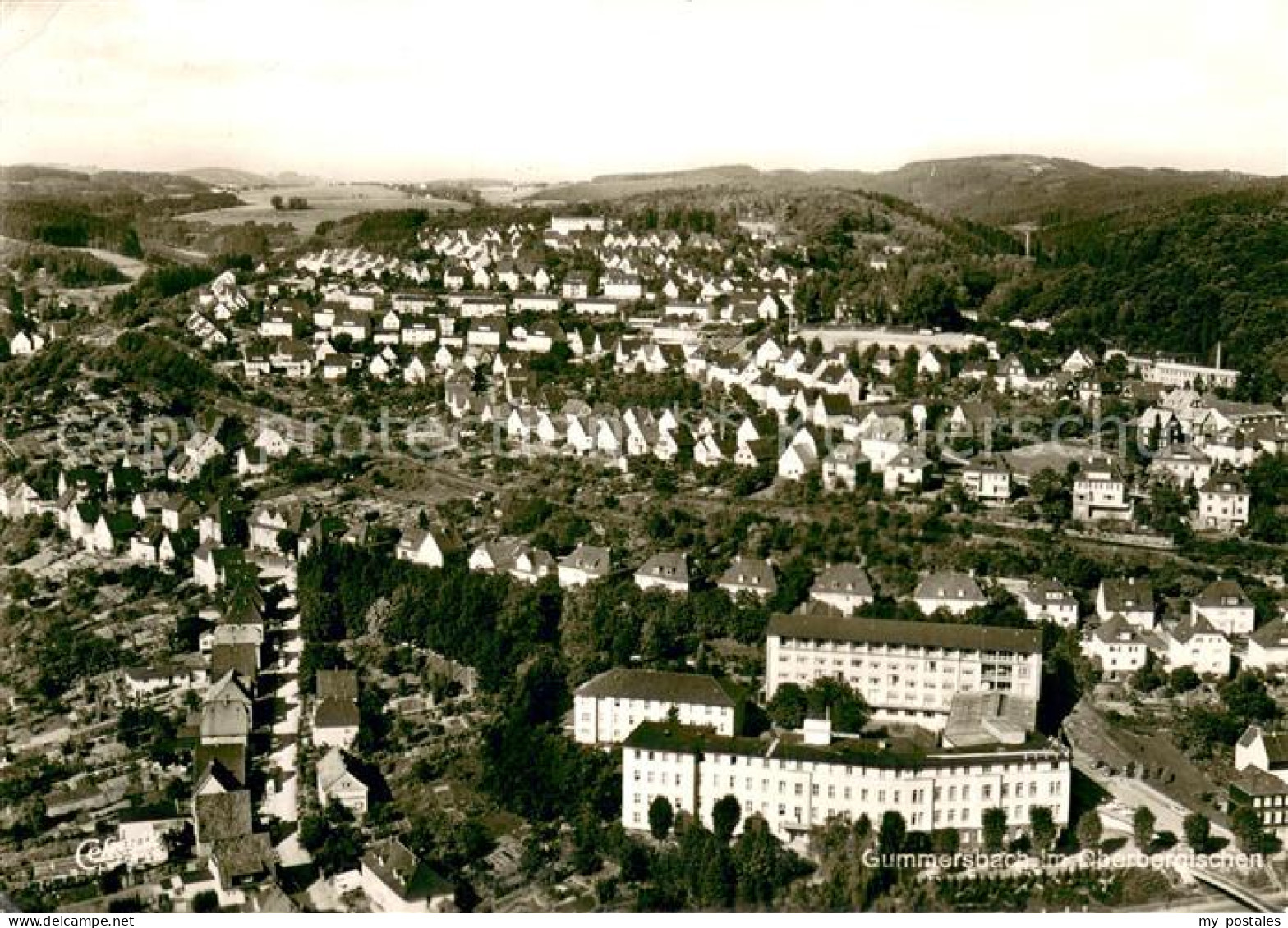 Gummersbach Fliegeraufnahme Teilansicht