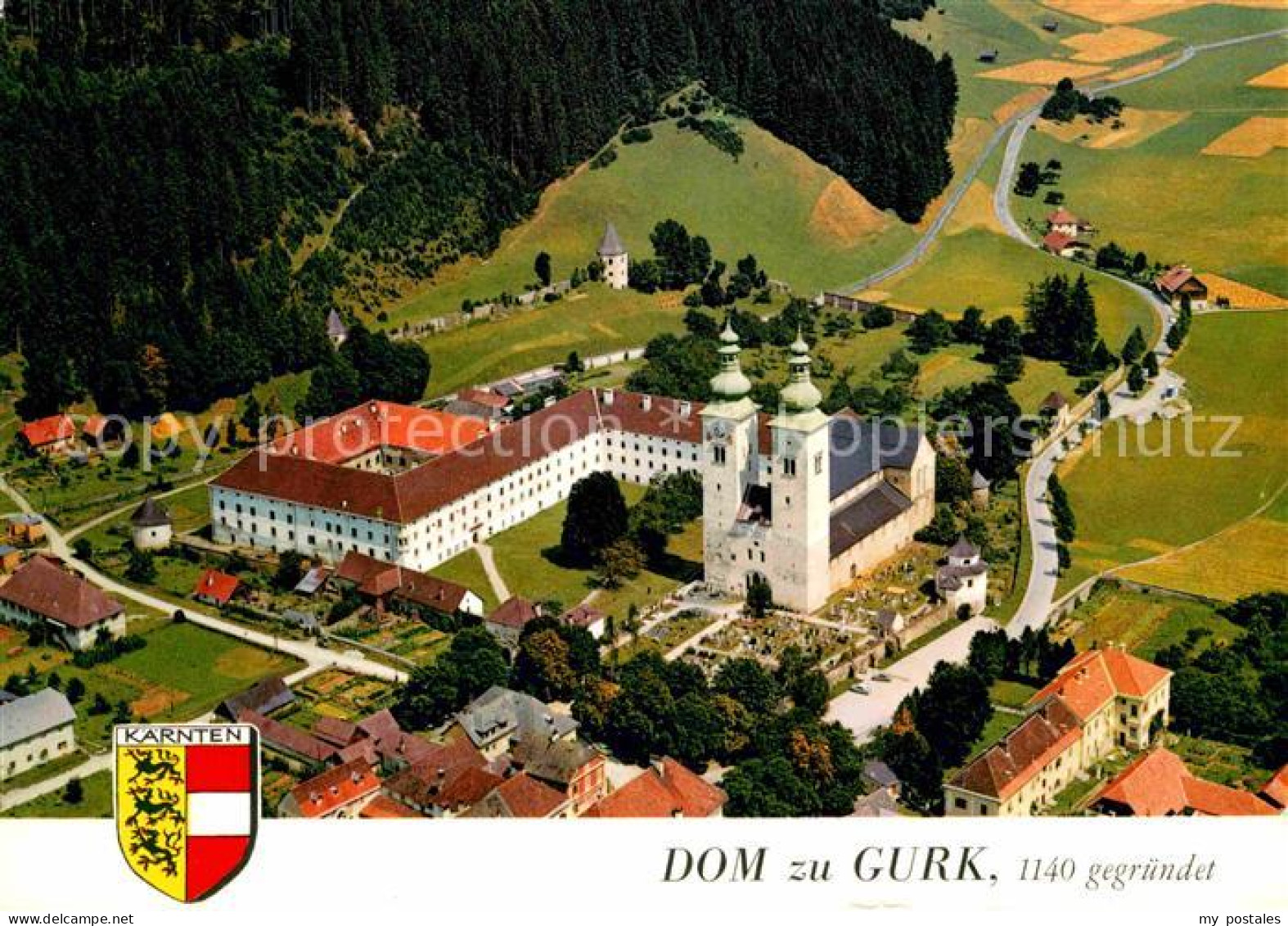 Gurk Romanischer Dom Fliegeraufnahme