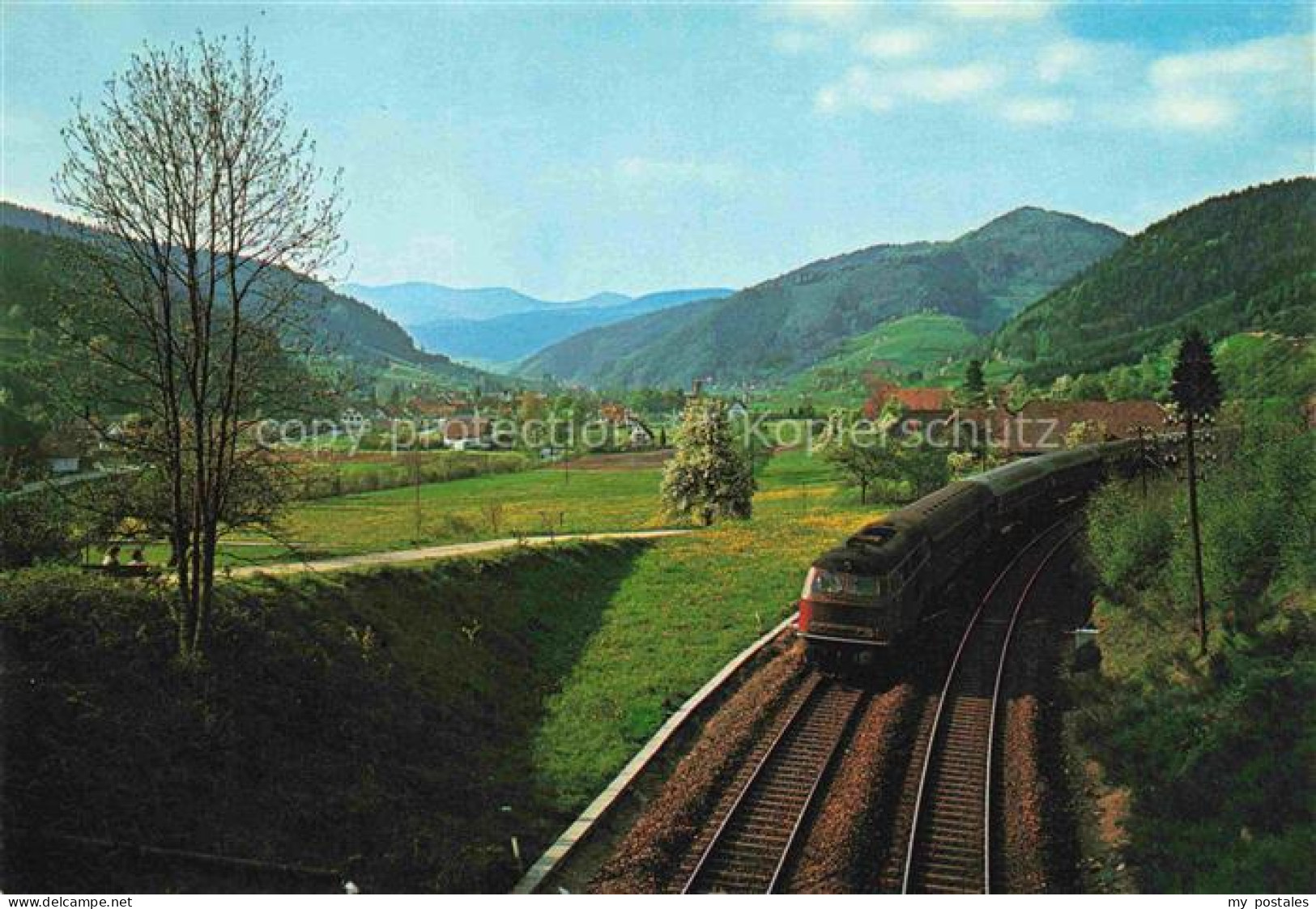 Gutach Schwarzwald Panorama Schwarzwaldbahn