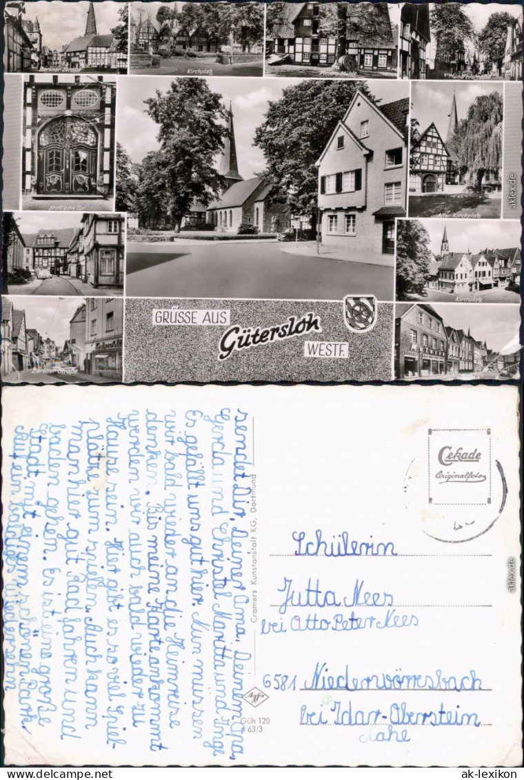Gütersloh Ansichten Berliner Straße Kirchplatz 1963
