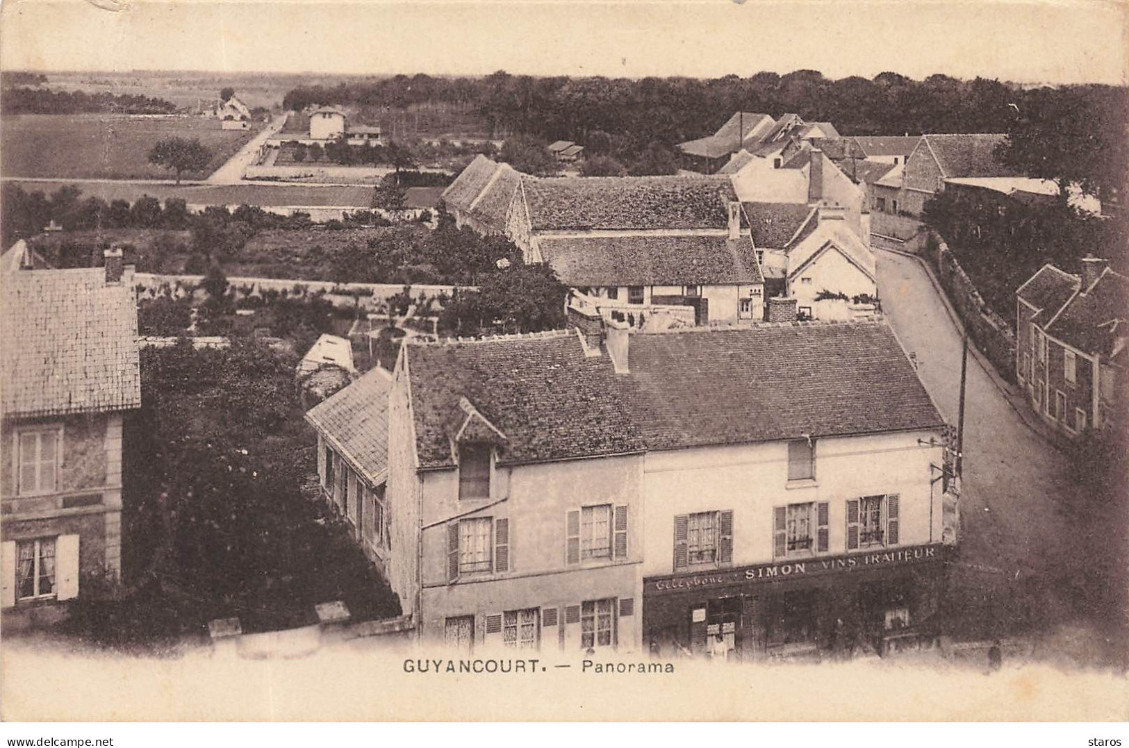 GUYANCOURT - Panorama - Café Simon Vins Traiteur