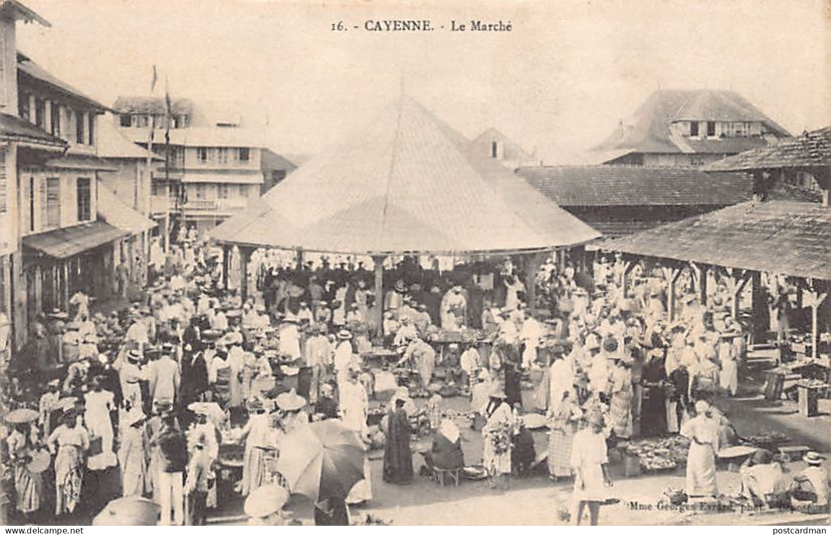 Guyane - CAYENNE - Le marché - Ed. Mme Georges Evrard 16
