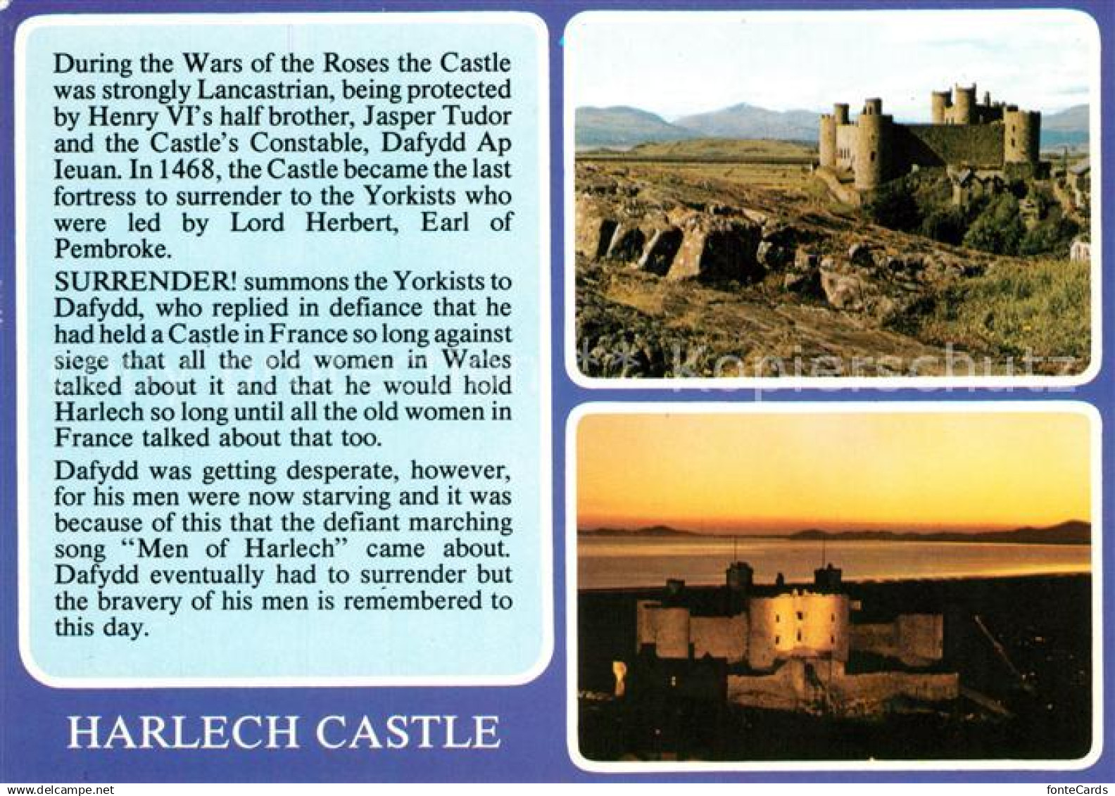 Gwynedd Wales Harlech Castle
