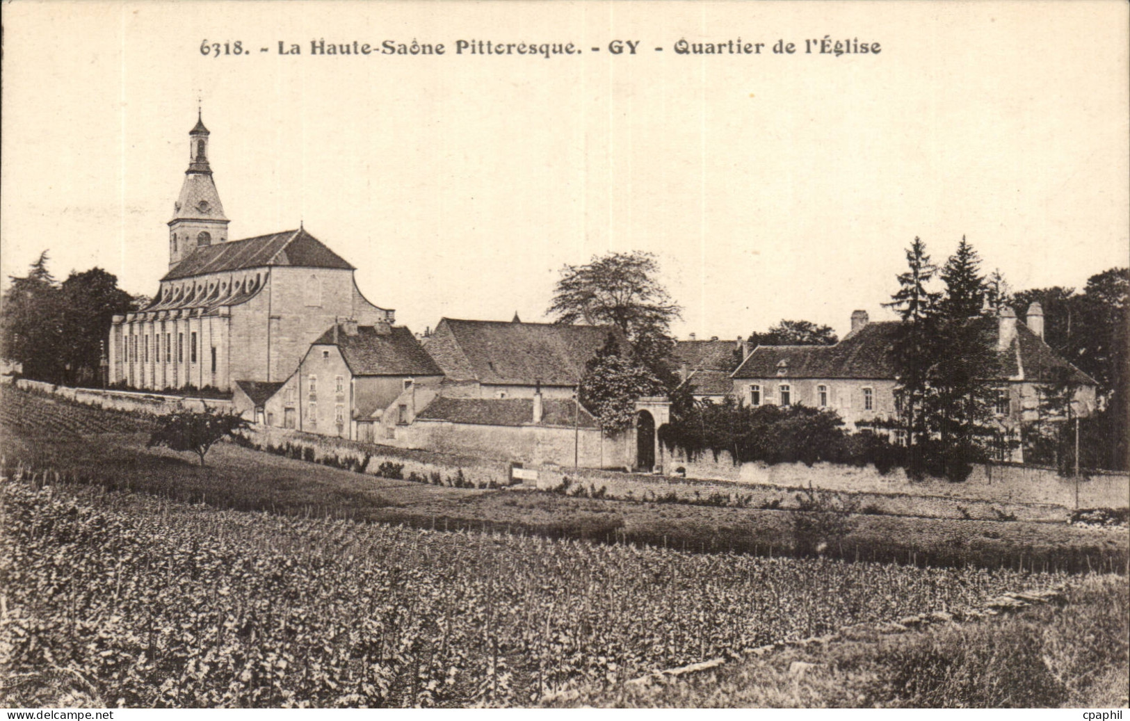 Gy CPA Quartier de l'eglise