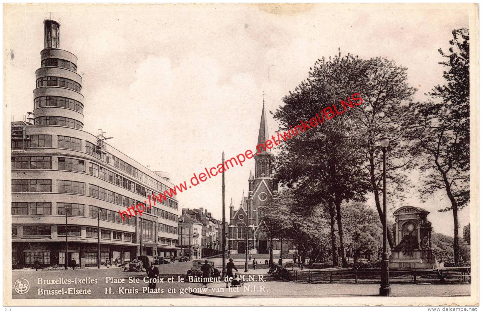 H. Kruis Plaats en gebouw van het N.I.R. - Elsene - Ixelles